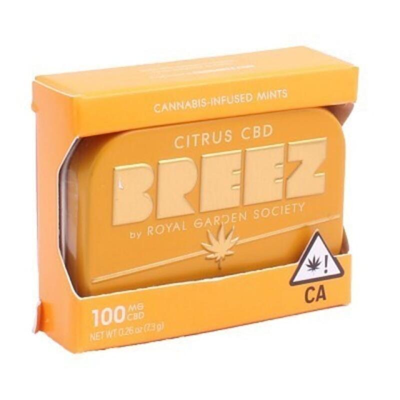 Breez Citrus CBD Tin 100mg