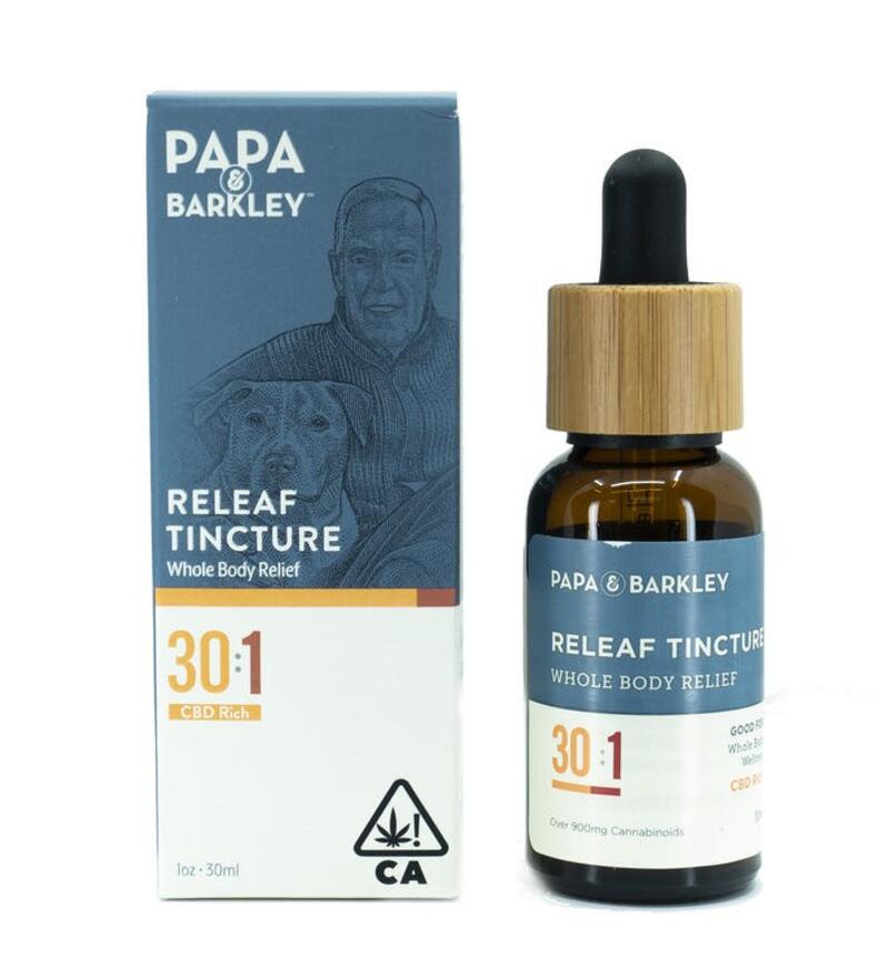 Papa & Barkley - Releaf Tinctures, 1:3 CBD/THC THC Rich - 30ml