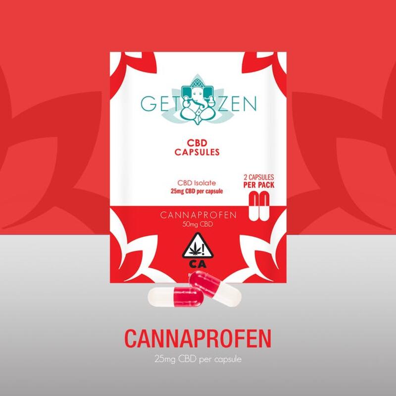 Cannaprofen 25mg CBD Capsules - 2 pack