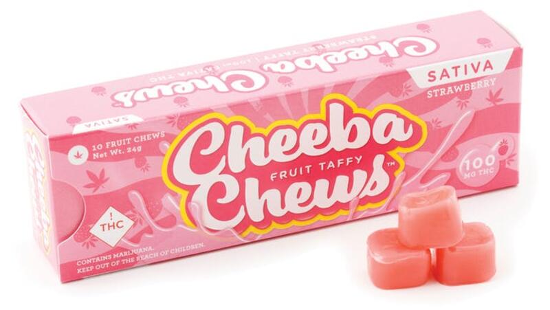 Cheeba Chews - Sativa Strawberry Fruit Taffy