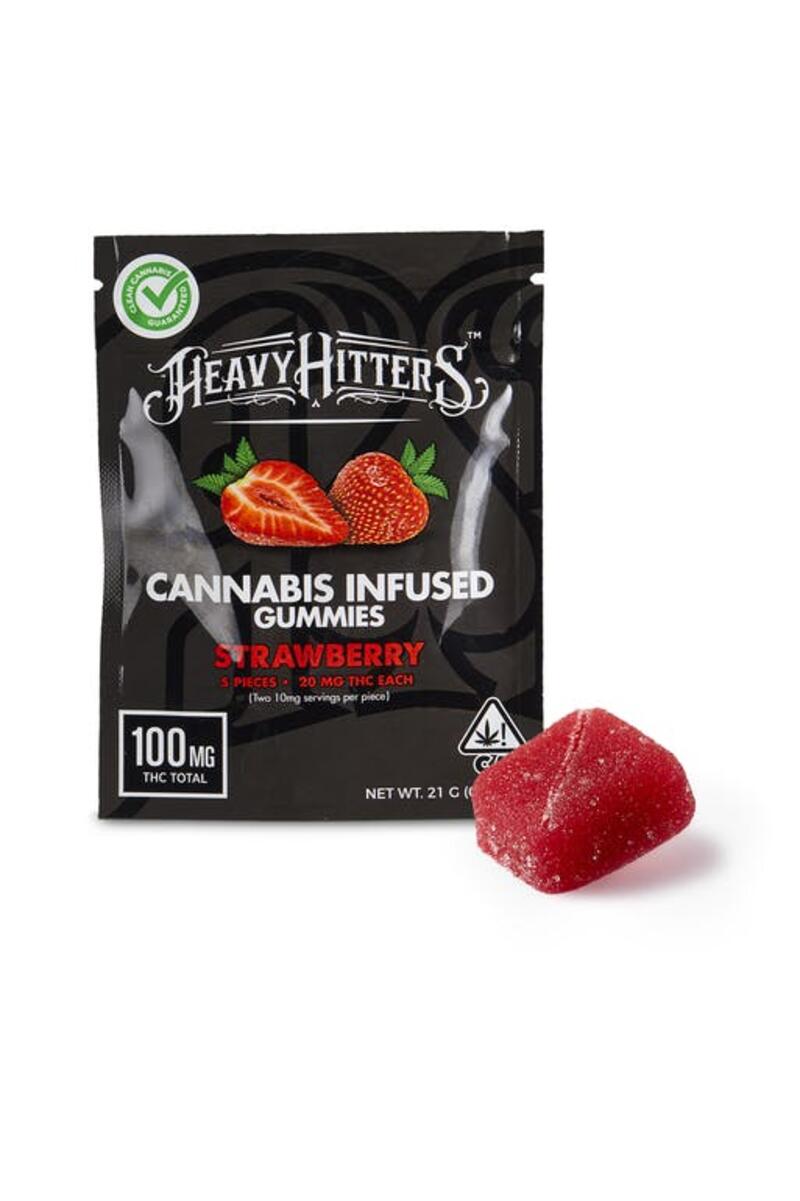 Heavy Hitters Cannabis Infused Gummy - Strawberry