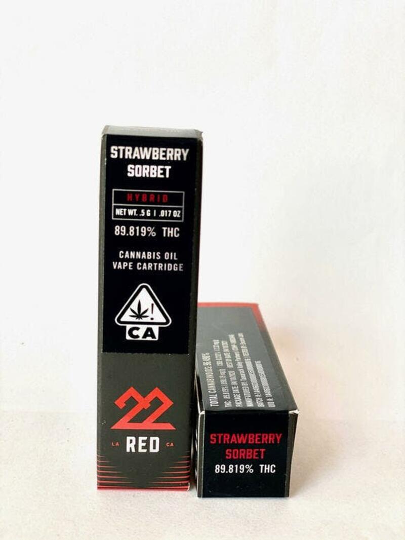 22 Red .5G Strawberry Sorbet
