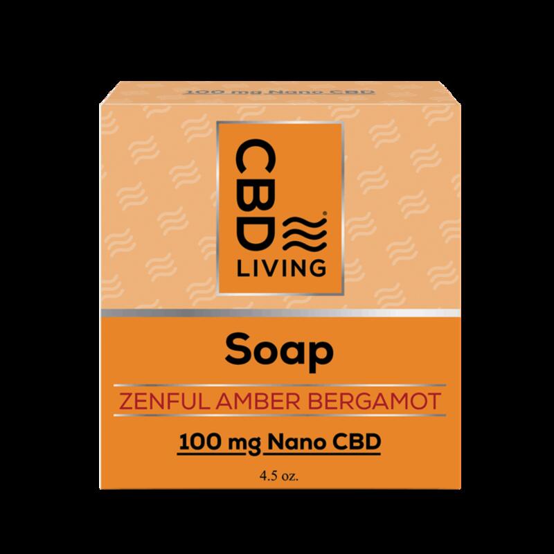 CBD Living Soap 100mg Amber Bergamont