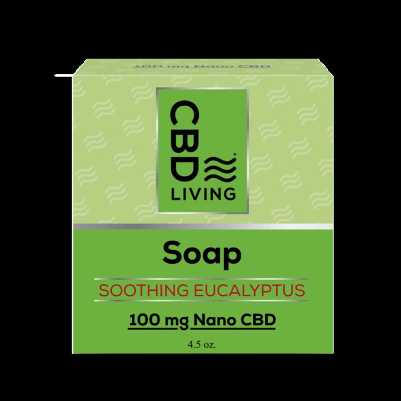 CBD Living Soap 100mg Eucalyptus