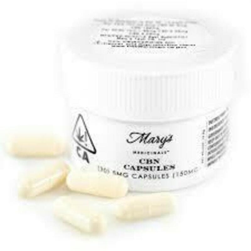 30ct 10mg CBN Capsules Mary's Medicinals, 30ct 10mg CBN Capsules Mary's Medicinals