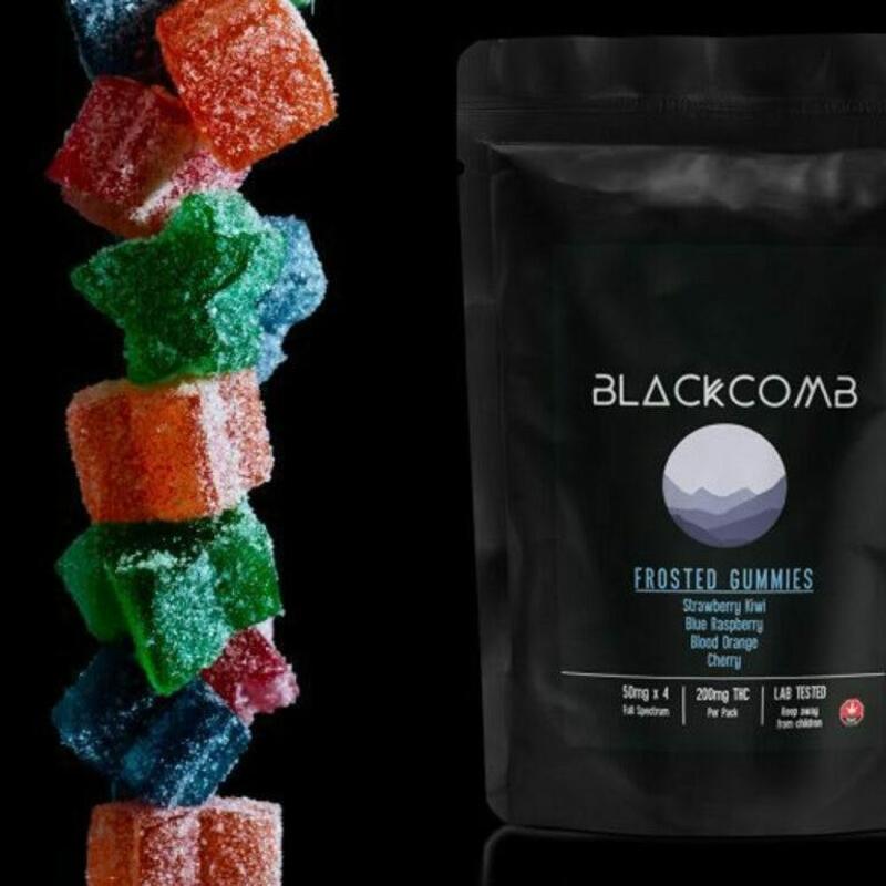 BlackComb – Frosted Gummies 200mg THC (50mg x 4)