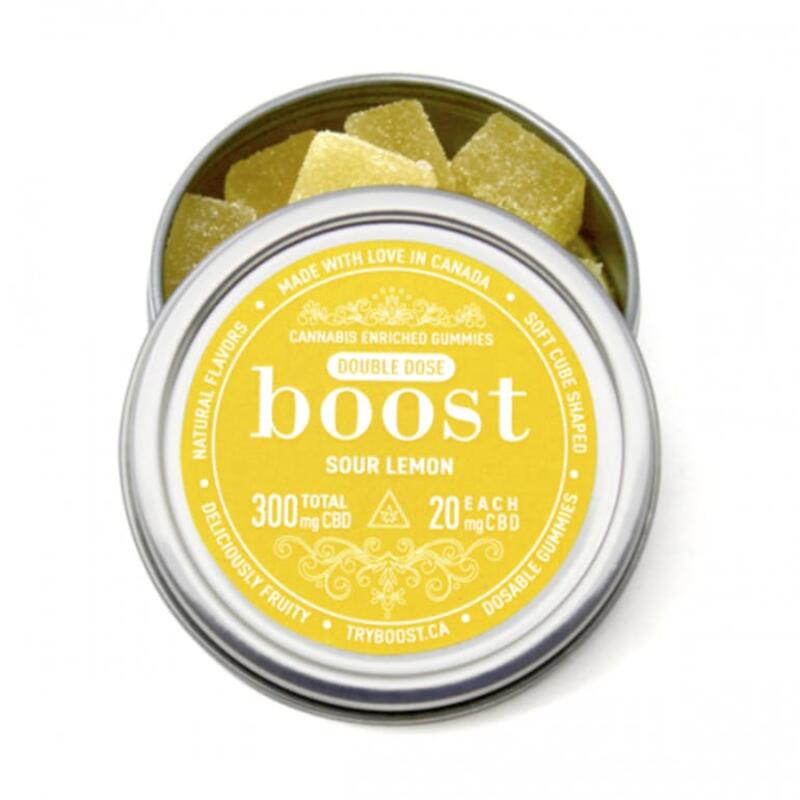 Boost Gummies - Sour Lemon CBD 300mg
