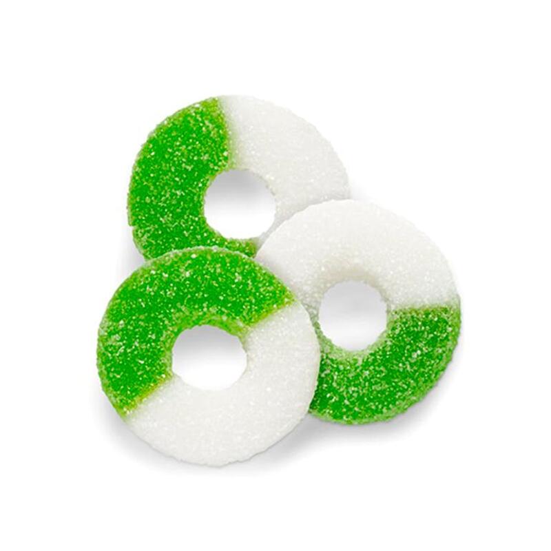 500MG SOUR RINGS (GREEN APPLE)