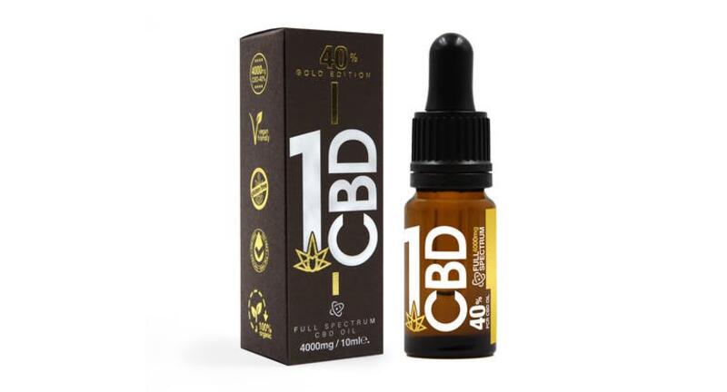 1CBD Gold Edition 40% CBD Oil