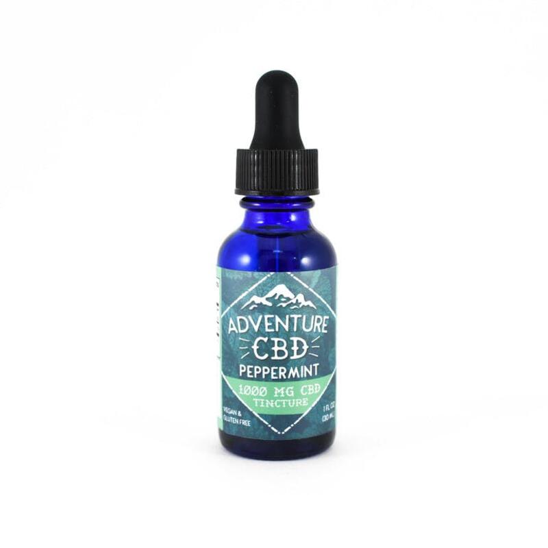 CBD Isolate infused MCT Oil - Peppermint 1000mg