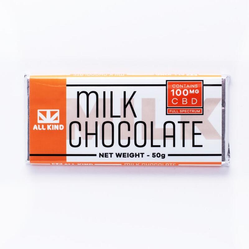 All Kind 100MG CBD Milk Chocolate Bar