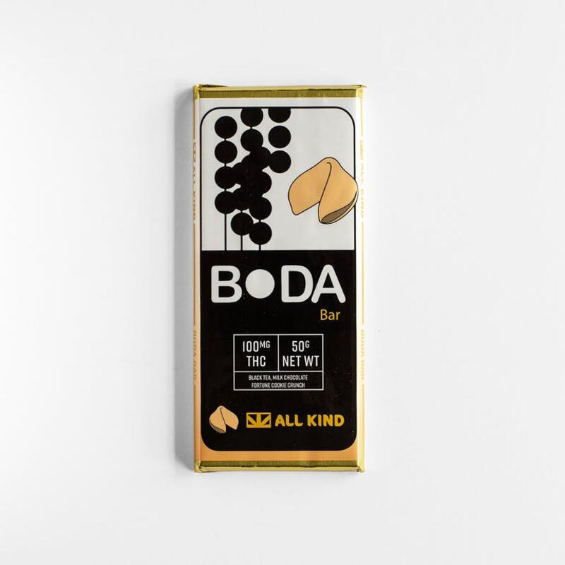 All Kind Boda Collab Milk Chocolate Bar THC 100mg
