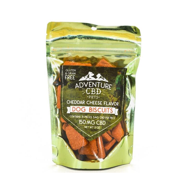 CBD Dog Biscuits - Cheddar Cheese Flavor 150mg