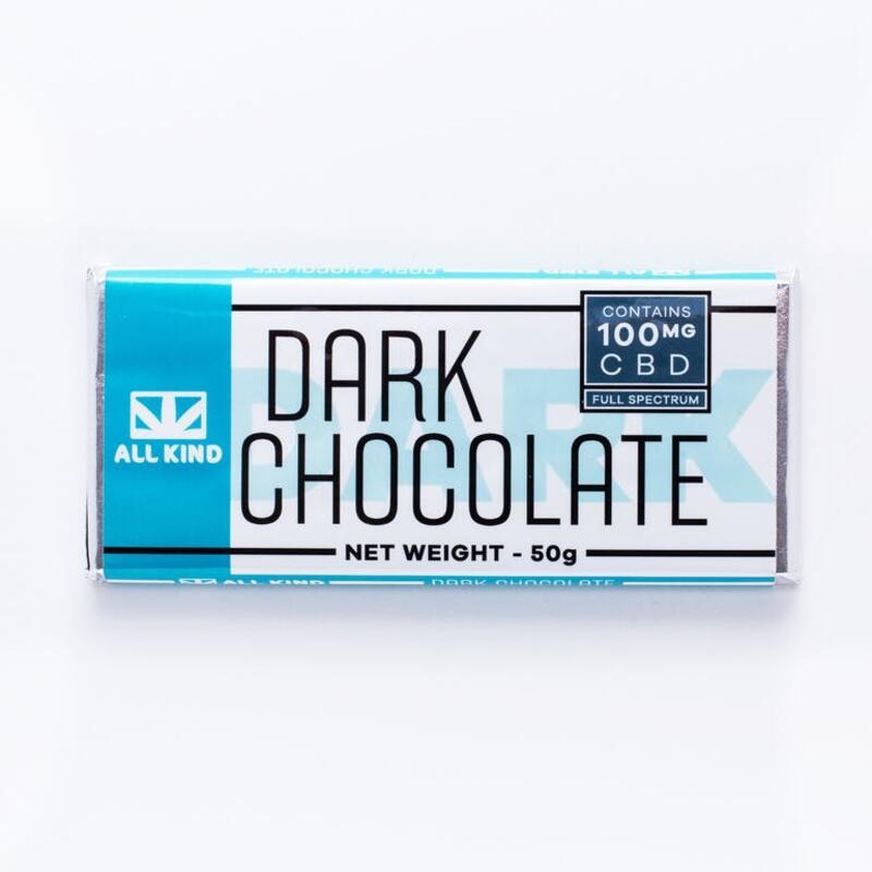All Kind 100MG CBD Dark Chocolate Bar