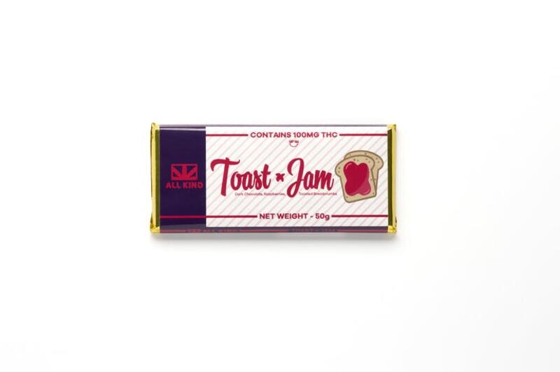 All Kind Toast x Jam Chocolate THC 100mg