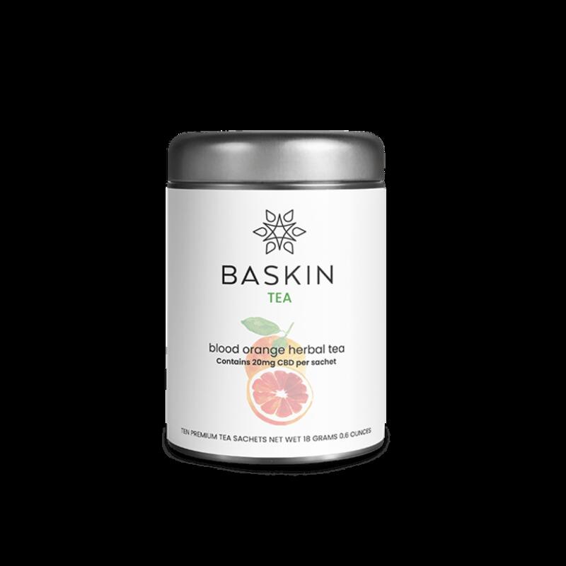 BASKIN™ Blood Orange Herbal Tea – 25mg CBD