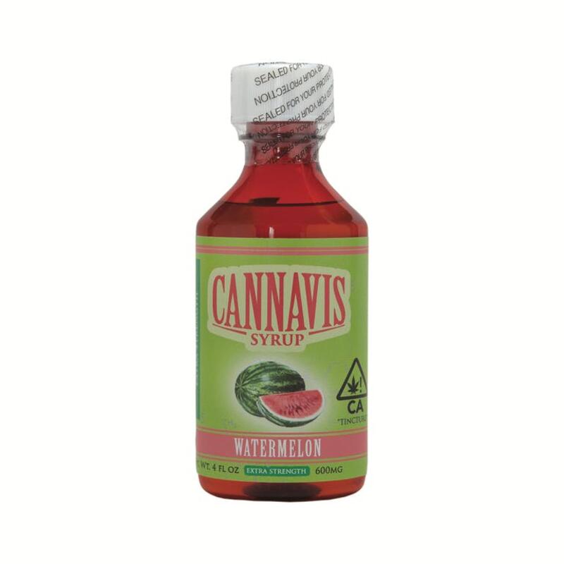 Cannavis 600mg Watermelon THC Syrup - Extra Strength
