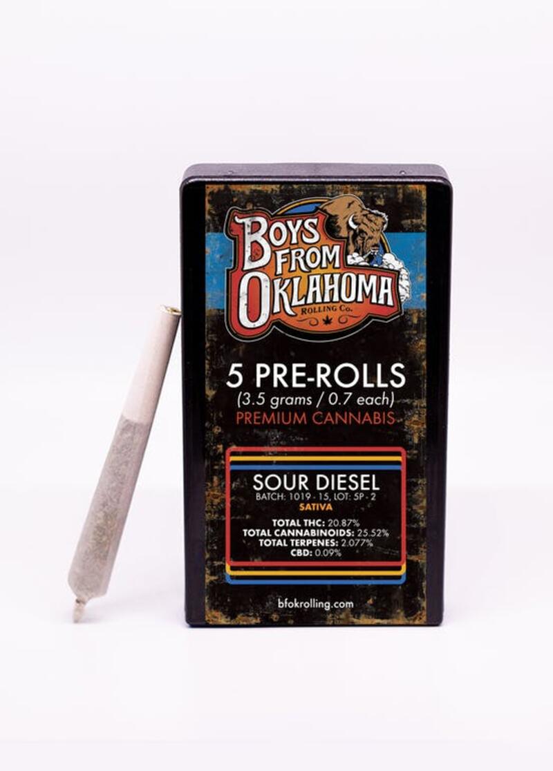 Boys From Oklahoma - 5-Pack of Pre-rolls