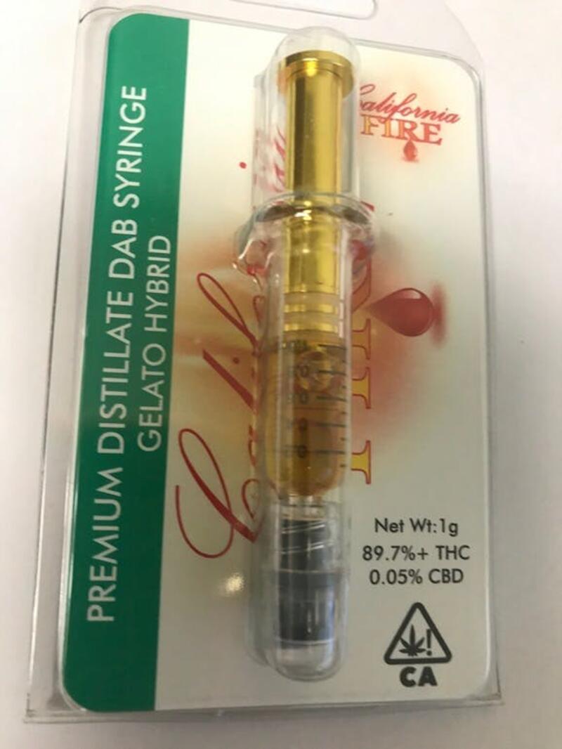 Gelato California FIRE Distillate Syringe