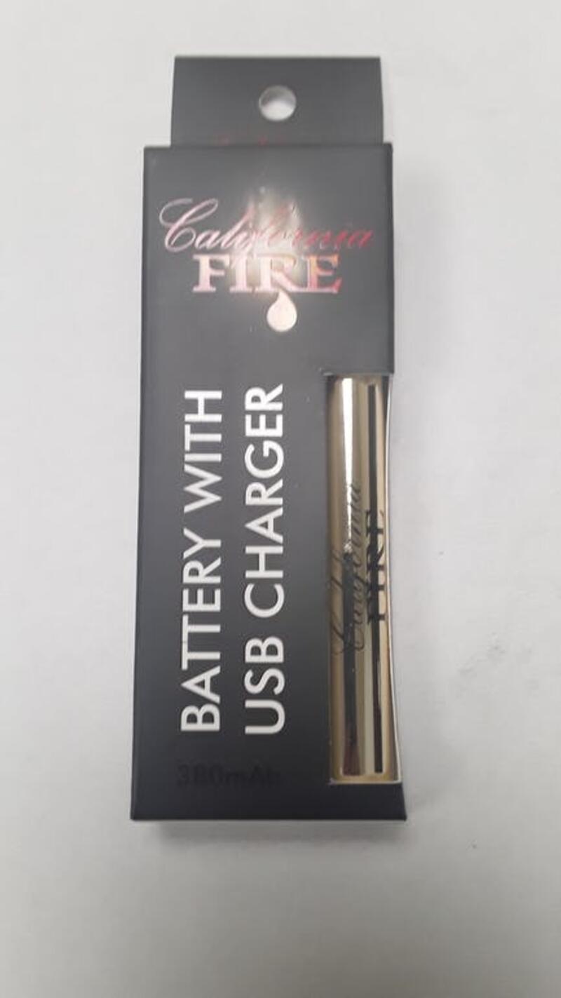 California FIRE Vape Pen Battery - Gold