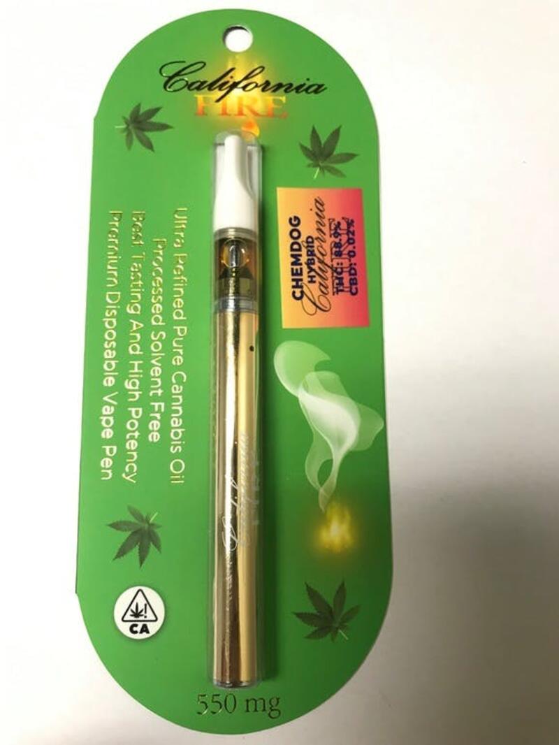 Chemdog California FIRE Disposable Pen