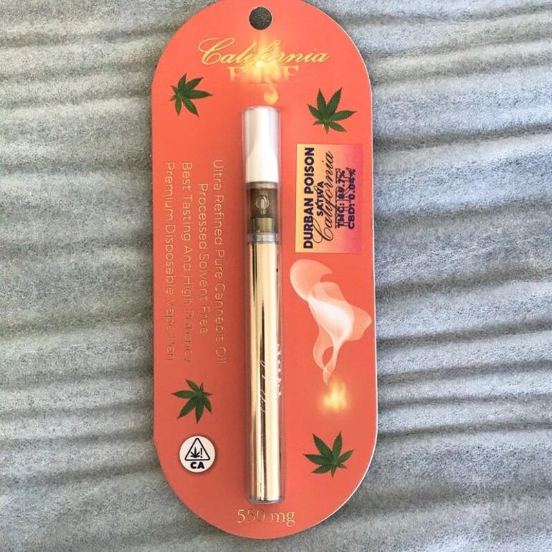 Durban Poison California FIRE Disposable Pen