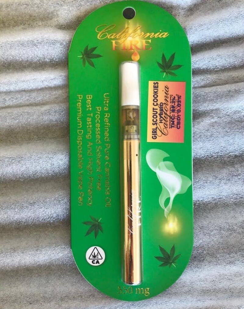 Girl Scout Cookies California FIRE Disposable Pen