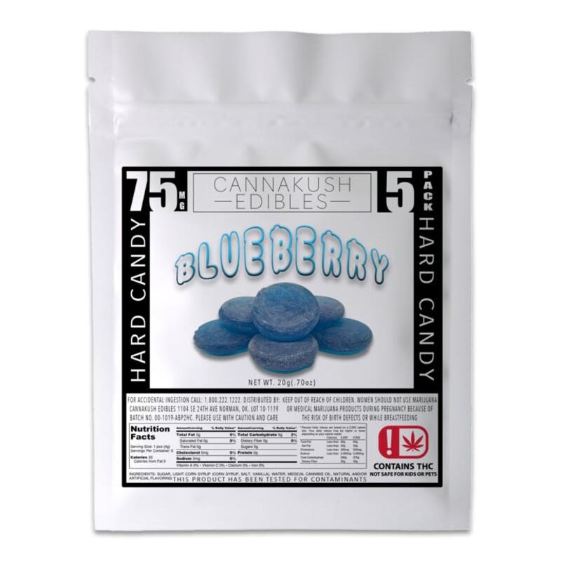 Blueberry Hard Candy - 75mg