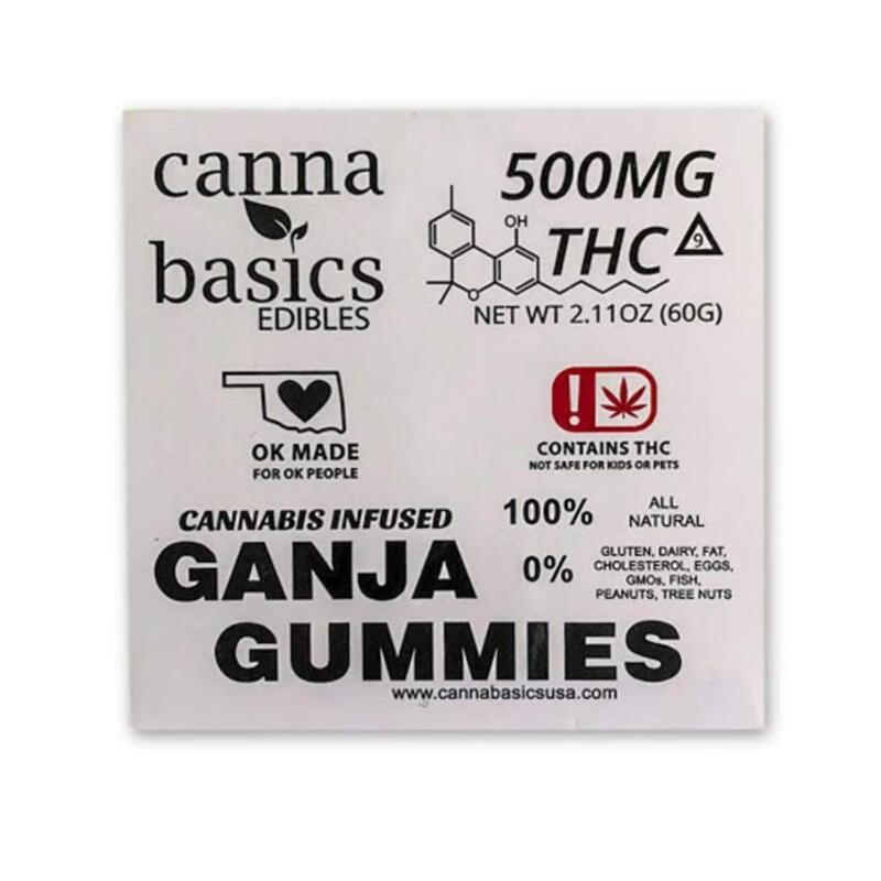 Ganja Gummies - 500MG - CANNA BASICS