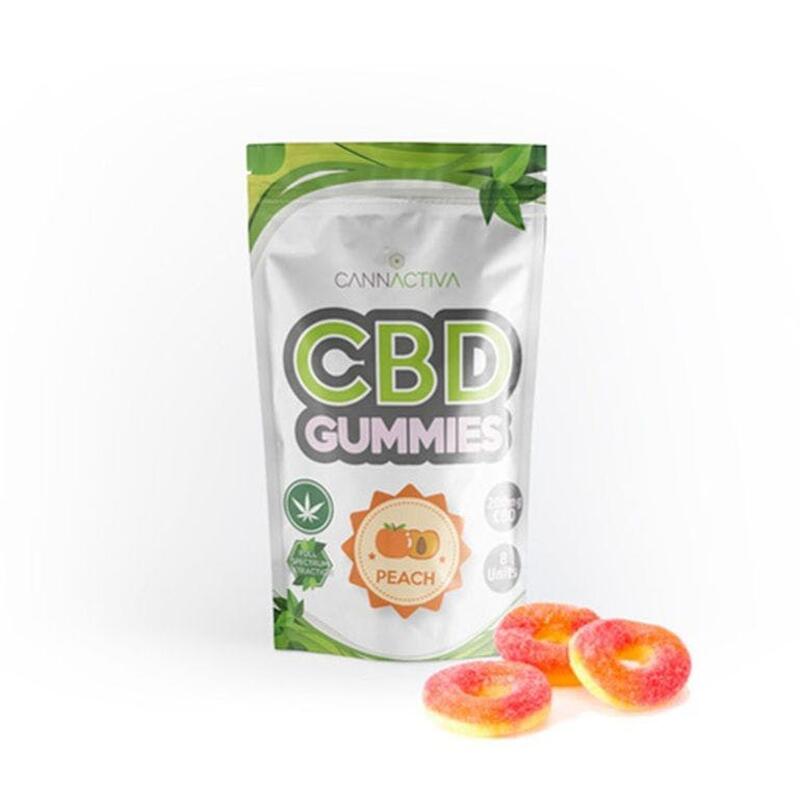 Gominolas con CBD (Peach Rings)