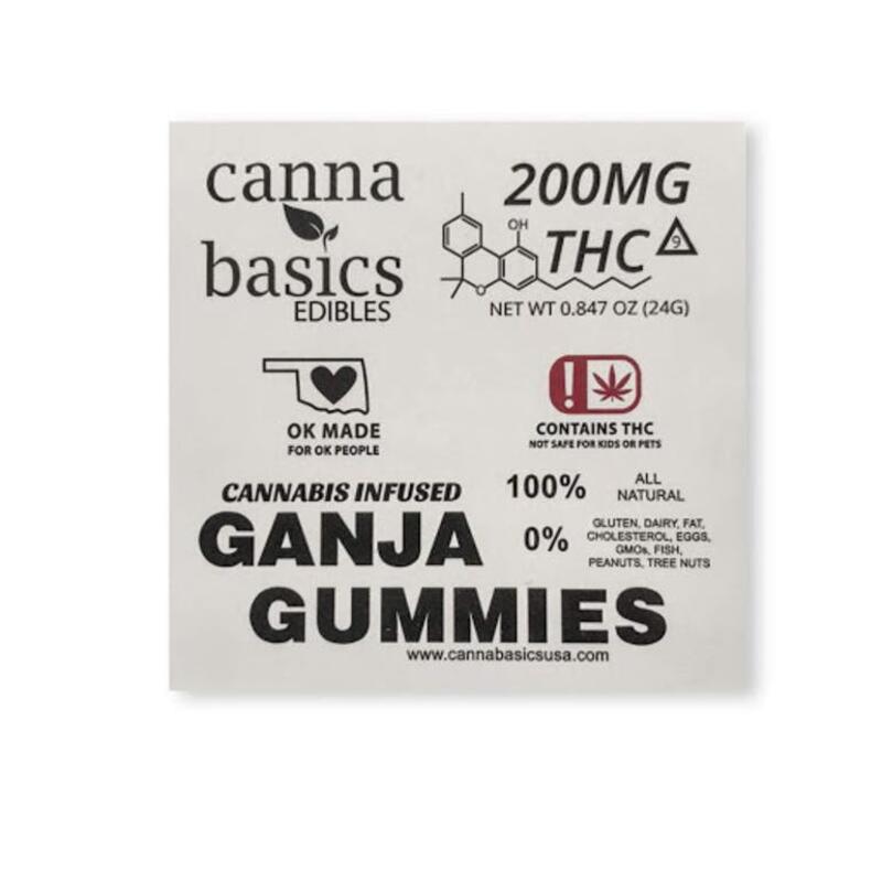 Ganja Gummies - 200MG - CANNA BASICS