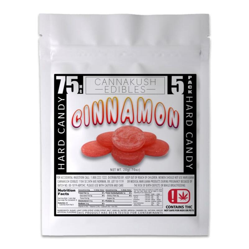 Cinnamon Hard Candy - 75mg