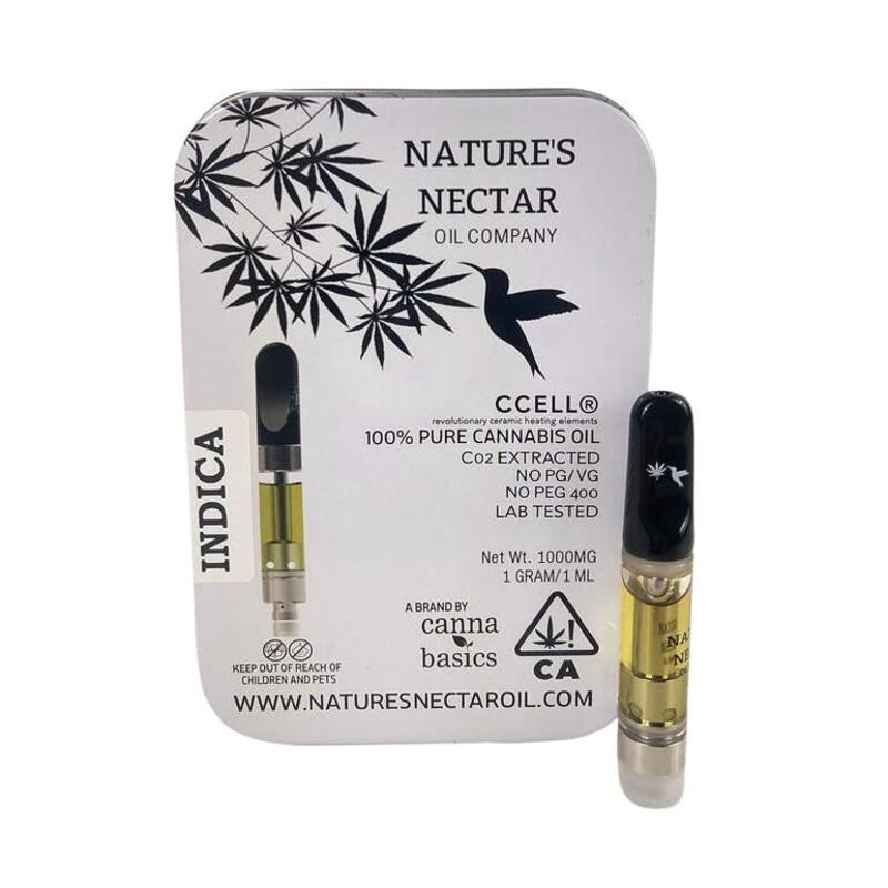 Nature's Nectar Cartridge - Indica - 1 GRAM/1ML