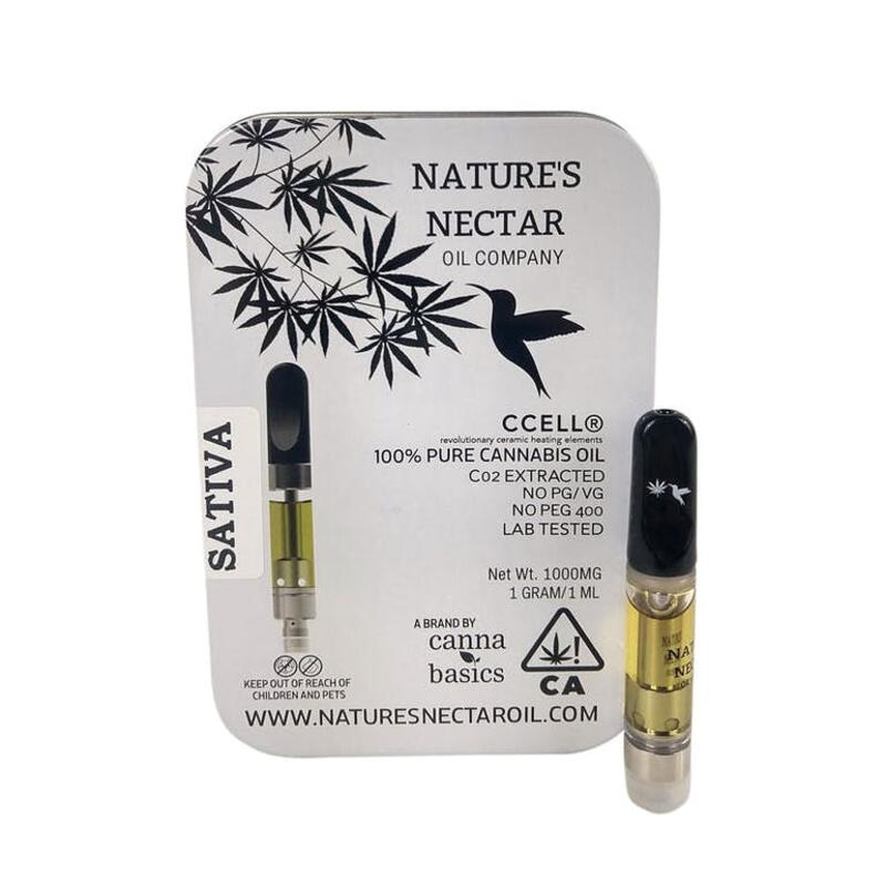 Nature's Nectar Cartridge - Sativa - 1 GRAM/1ML