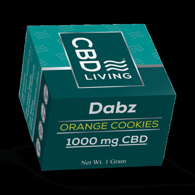CBD Living Dabz Shatter - Orange Cookies 1000 mg
