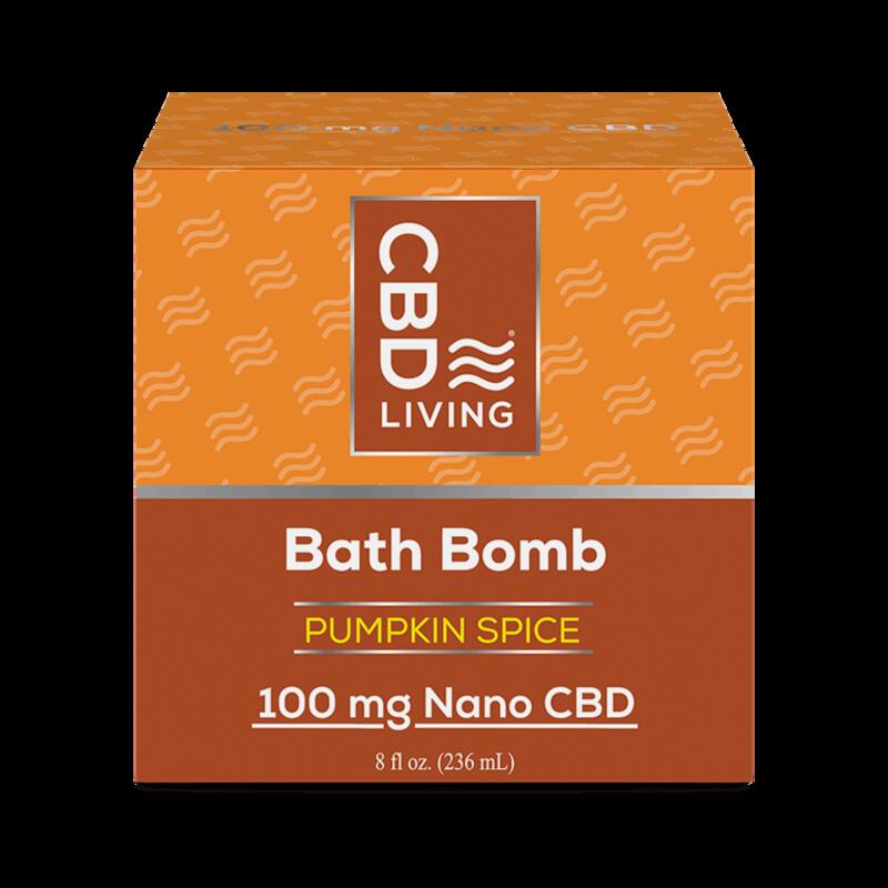 CBD Bath Bomb 100 mg Pumpkin Spice