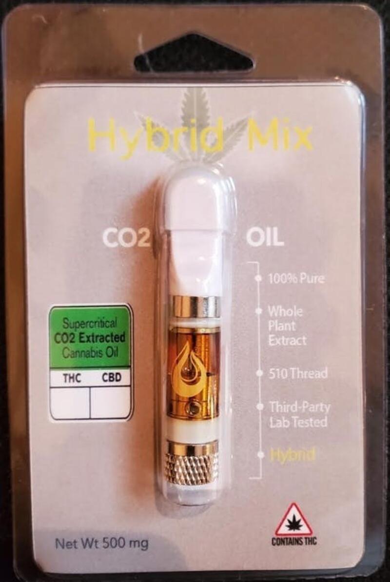 Hybrid Mix Co2 Winterized Oil Cart .5 Gram