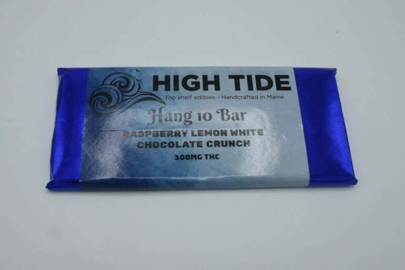High Tide Hang 10 300mg Raspberry Lemon White Chocolate Bar