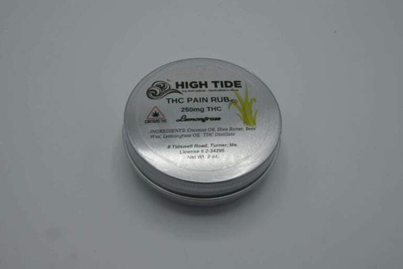 High Tide 250mg THC Lemongrass Pain Rub