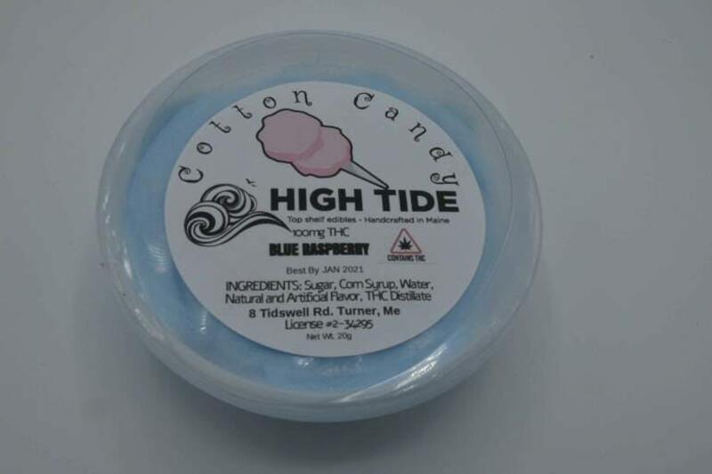 High Tide 100mg Blue Raspberry Cotton Candy