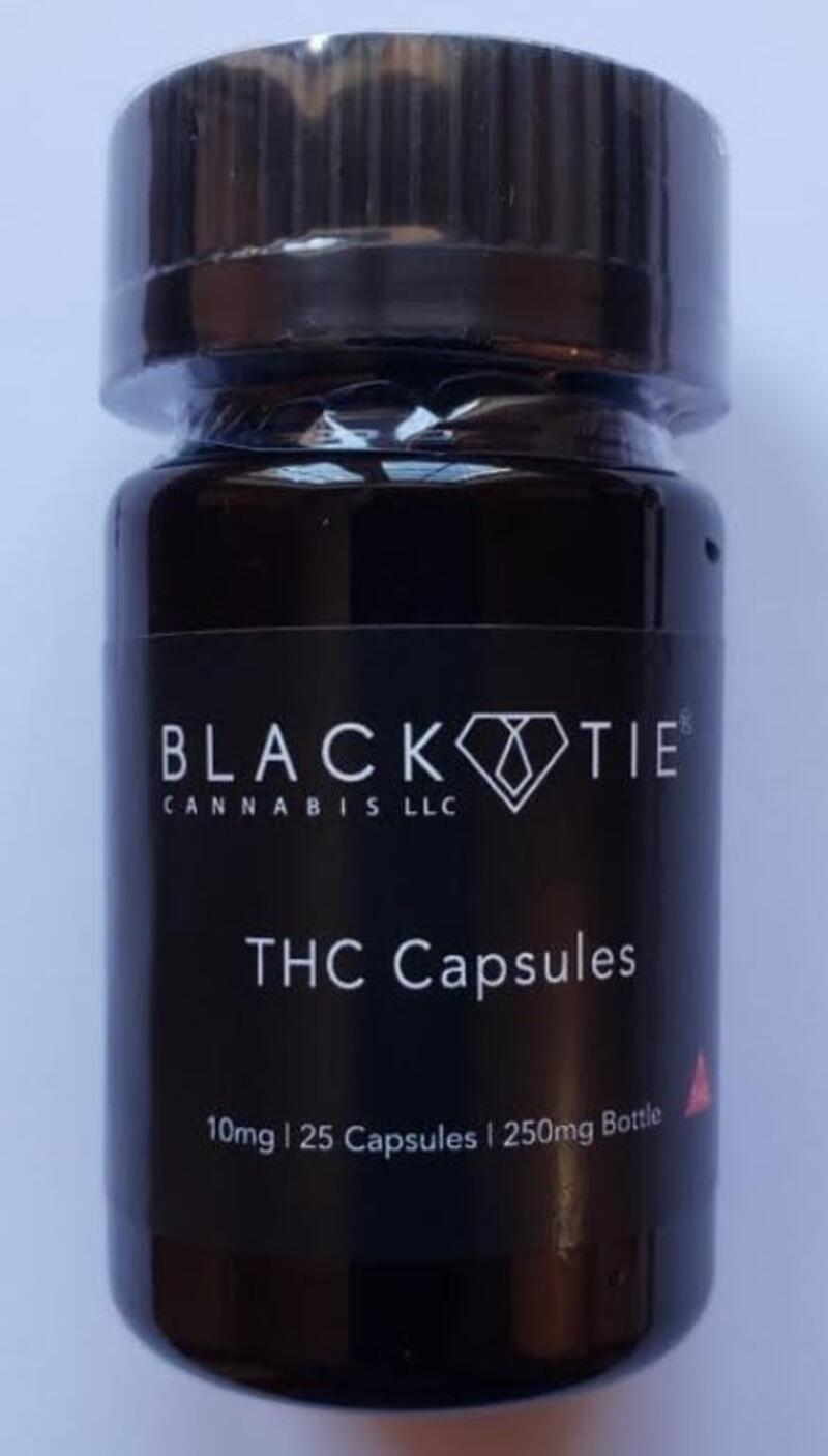 Black Tie - THC Capsules 25ct 10mg Each