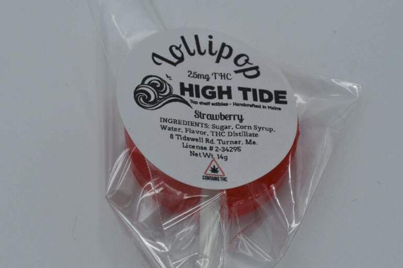 High Tide 25mg Strawberry Lollipop