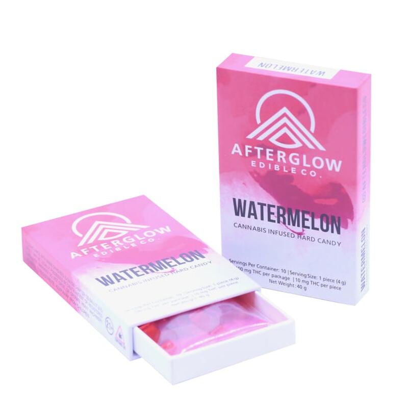 100mg Watermelon Hard Candy (10-pack) - Afterglow Edibles