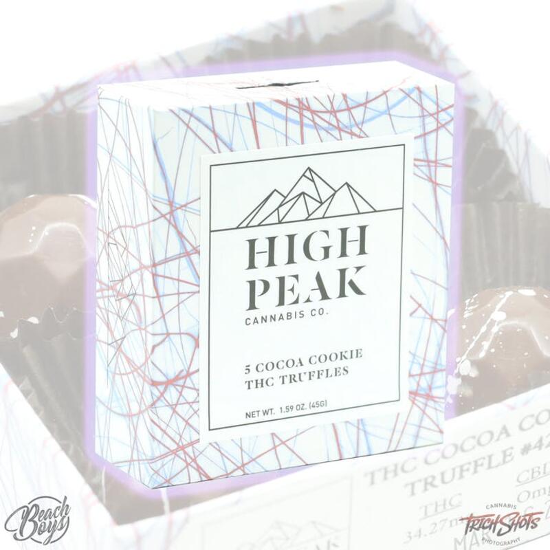 150mg Cocoa Cookie Truffles (5-pack) - High Peak Cannabis
