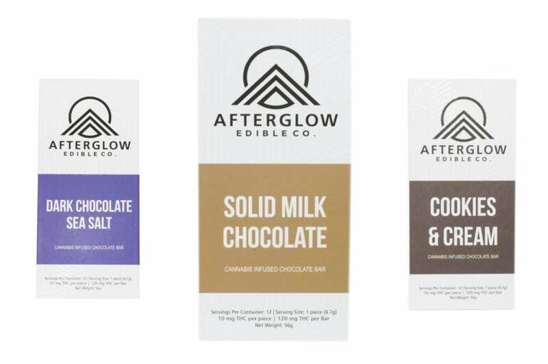 100mg Chocolate Bars - Afterglow Edible Co.