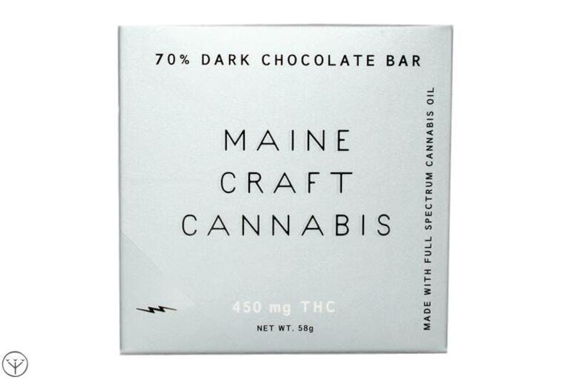 450mg Full Spectrum Chocolate Bar - Maine Craft Cannabis