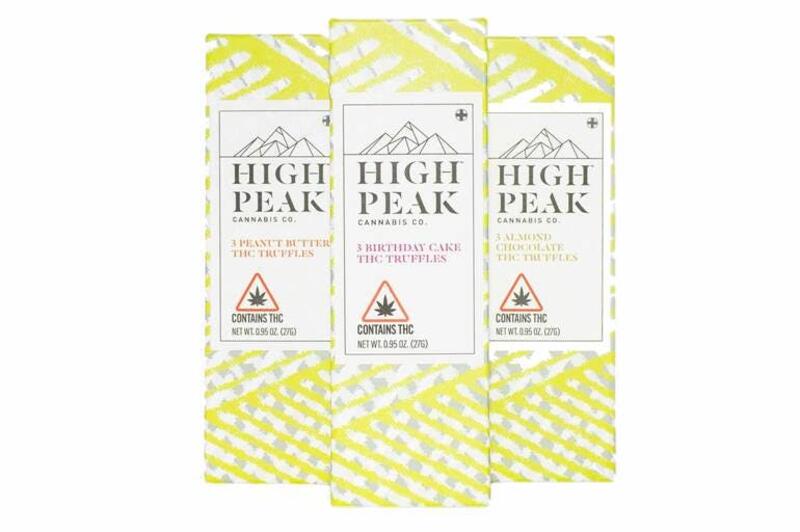 90mg THC Chocolate Truffles (3-pack) - High Peak Cannabis Co
