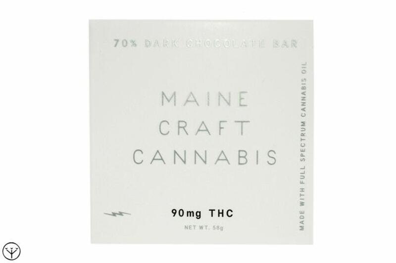 90mg Full Spectrum Chocolate Bar - Maine Craft Cannabis