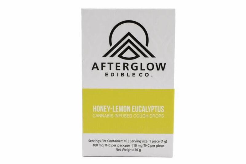 100mg Honey Eucalyptus Cough Drops - Afterglow Edible Co.