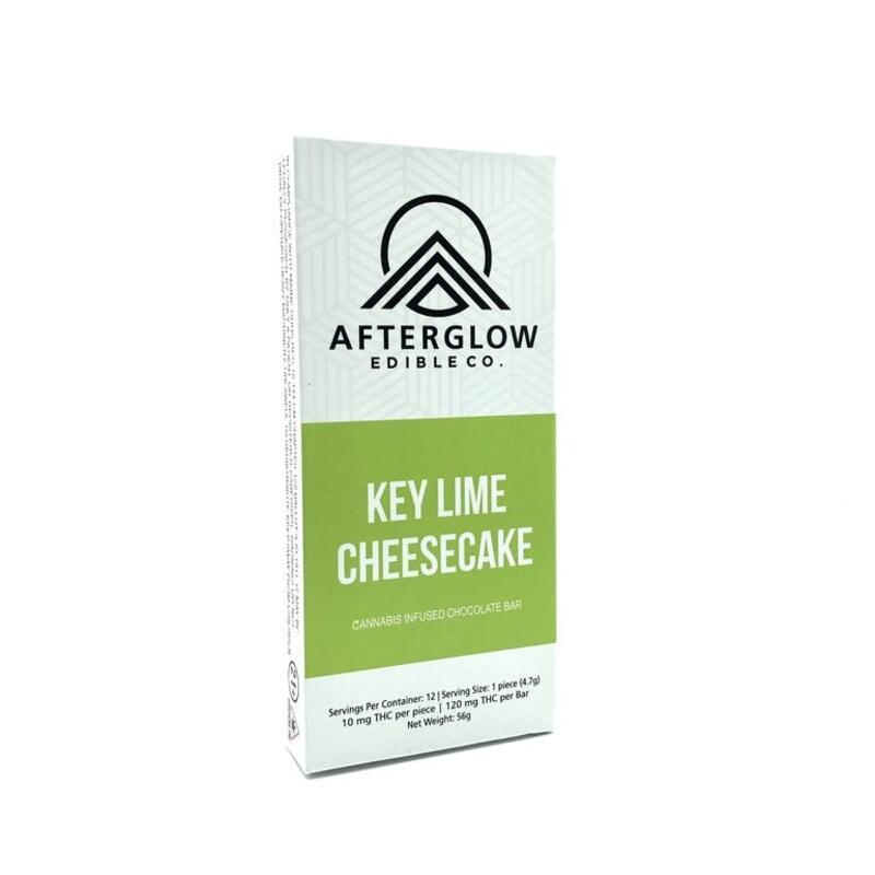AfterGlow Key Lime Cheesecake White Chocolate Bar 100mg